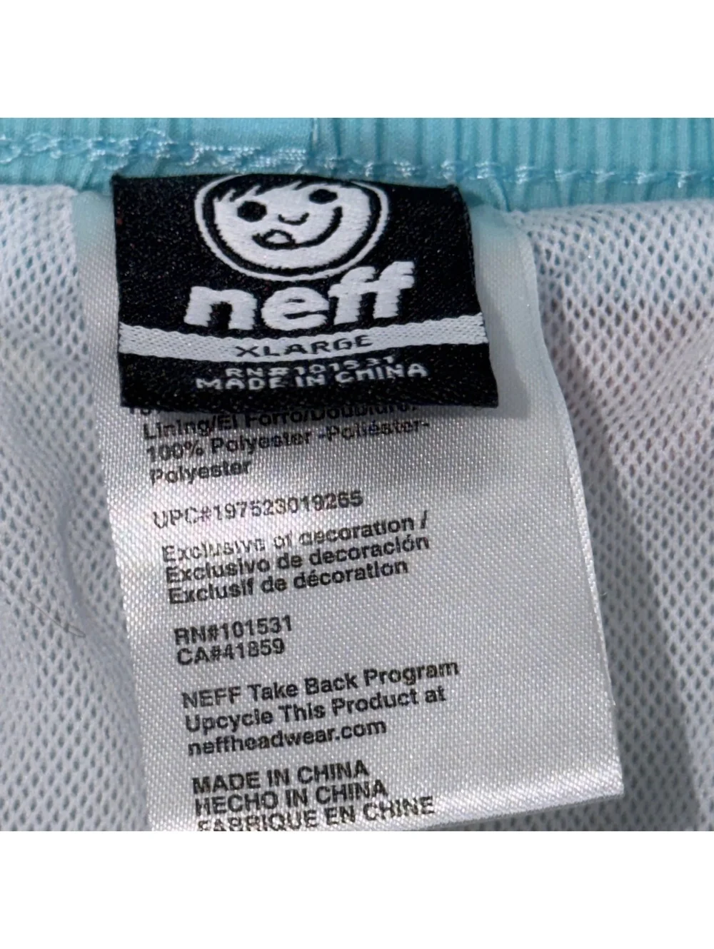 Neff XL Pool Float Print Swim Board Shorts
